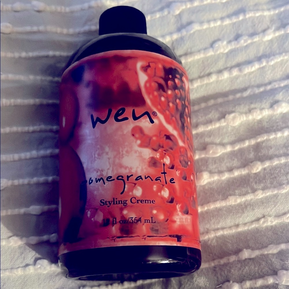 WEN Pomegranate Styling Creme in Red Bottle